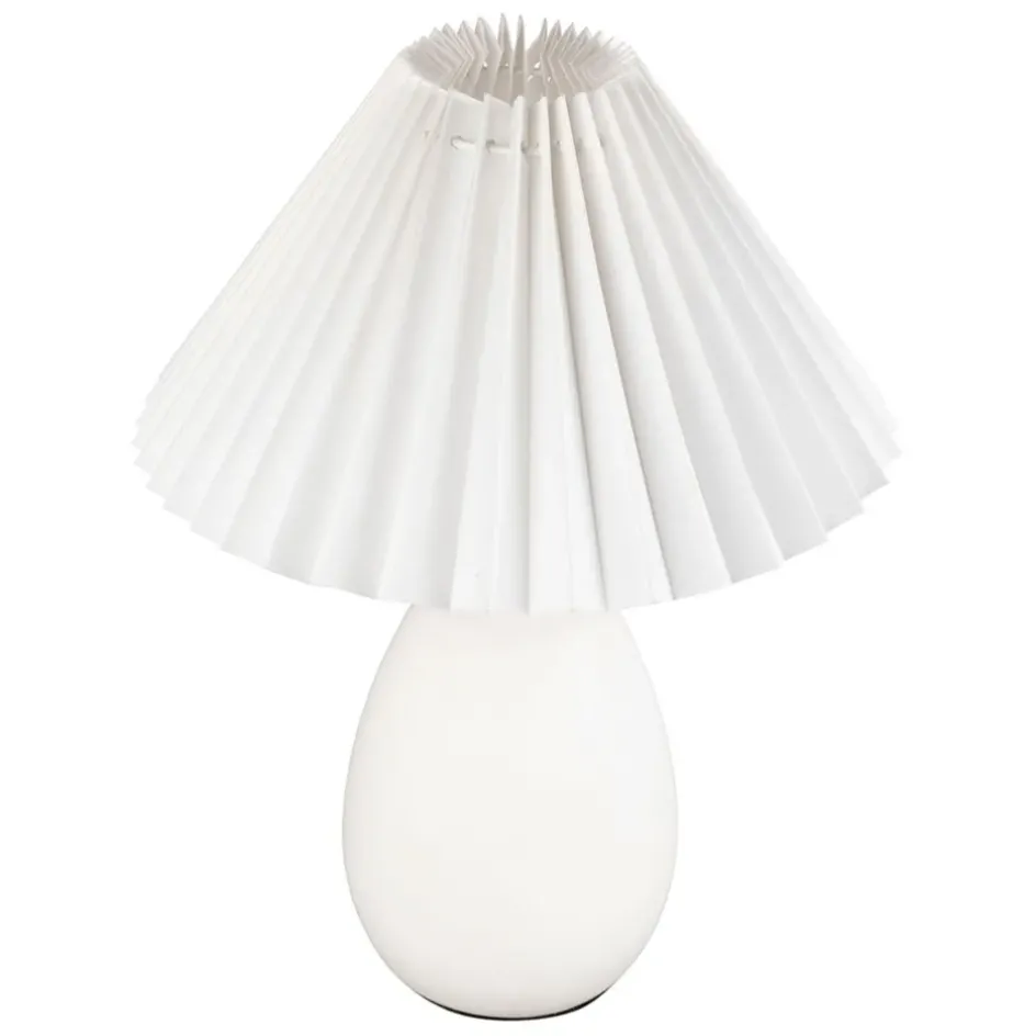 Fabrique de Styles Lampes À Poser>Lampe en terrecuite h33cm - Funny Blanc