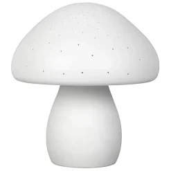 Fabrique de Styles Déco>Lampe led champignon en porcelaine h22cm - Champignon Blanc