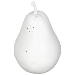 Fabrique de Styles Déco>Lampe led poire en porcelaine h24cm - Poire Blanc