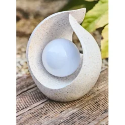 Fabrique de Styles Luminaires|Jardin>Lampe solaire en polyrésine Beige