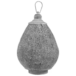 Fabrique de Styles Photophores, Bougeoirs Et Lanternes>Lanterne orient e en fer Gris