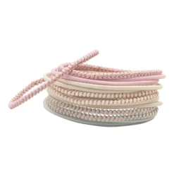 Fabrique de Styles Accessoires Mode>Élastiques fins pastel x14 Rose