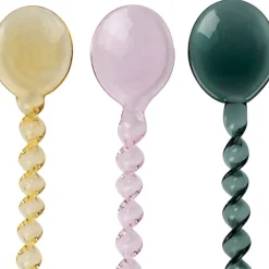 Fabrique de Styles Accessoires Vin Et Cocktails>Lot de 4 agitateurs en verre borosilicate h17cm - Funny Multicolore