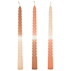 Fabrique de Styles Bougies Non Parfumées>Lot de 3 bougies en paraffine et verre 50g - Funny Brun