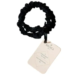 Fabrique de Styles Accessoires Mode>Lot de 2 chouchous soie Noir