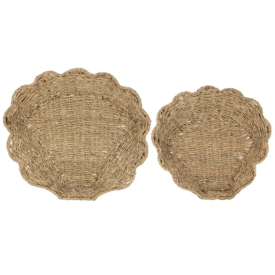 Fabrique de Styles Paniers Et Corbeilles>Lot de 2 corbeilles en jonc de mer - Les fruits Naturel