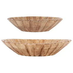 Fabrique de Styles Petits Objets Déco>Lot de 2 coupes en manguier - Grand Office Brun