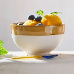 Fabrique de Styles Couverts>Lot de 6 cuillères à glace en verre borosilicate - Colorea Multicolore