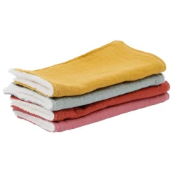 Fabrique de Styles Accessoires Soins>Lot de 4 lingettes ecolo grand modele scintillant Multicolore