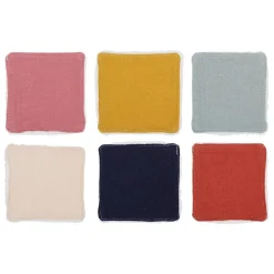 Fabrique de Styles Accessoires Soins>Lot de 6 lingettes ecolo petit modele scintillant Multicolore