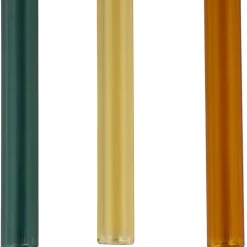 Fabrique de Styles Accessoires Réutilisables>Lot de 4 pailles en verre borosilicate h14cm - Funny Multicolore