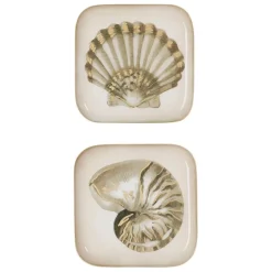 Fabrique de Styles Plateaux>Lot de 2 plateau en fer et doré - bordemer Taupe