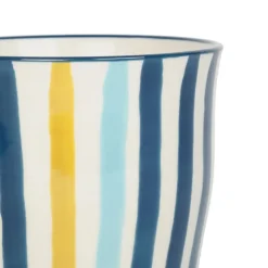Fabrique de Styles Tasses Et Mugs>Lot de 4 tasses en grès - un été à la mer Bleu