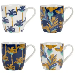 Fabrique de Styles Tasses Et Mugs>Lot de 4 tasses en porcelaine 35cl - Mocoa Multicolore