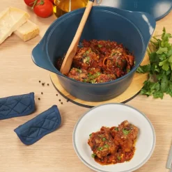 Fabrique de Styles Plats Et Appareils De Cuisson>L'incroyable Cocotte myrtille d24cm avec poignée en métal Rose