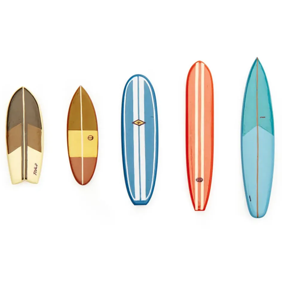 Fabrique de Styles Petits Objets Déco>Magnet planche de surf Multicolore