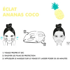 Fabrique de Styles Soins Du Visage>Masque visage fruit collection éclat en bio cellulose Multicolore