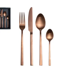 Fabrique de Styles Ménagères>Menagére 16 pieces cuivre Or