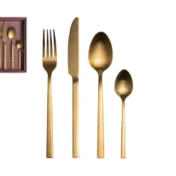 Fabrique de Styles Ménagères>Menagére 16 pieces dore Cuivre