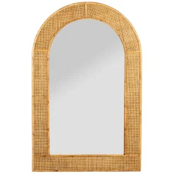 Fabrique de Styles Miroirs>Miroir arrondie en rotin - Tamba Naturel