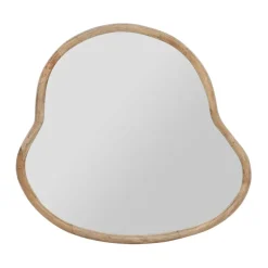 Fabrique de Styles Miroirs>Miroir asymetrique en manguier 66x62cm - Hervea Naturel
