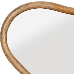 Fabrique de Styles Miroirs>Miroir asymétrique en bois de manguier 57x40cm - Hervea Naturel