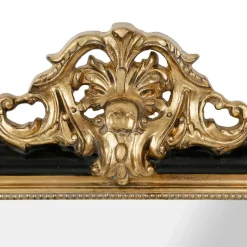 Fabrique de Styles Miroirs>Miroir baroque noir et doré en bois - Féerie Noir, Doré