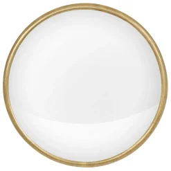 Fabrique de Styles Miroirs>Miroir convex en laiton d21.5cm - edman Doré