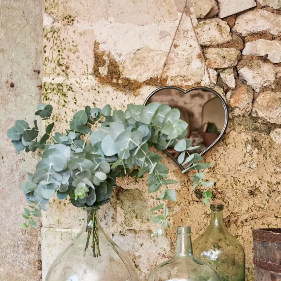 Fabrique de Styles Miroirs>Miroir cœur en fer et miroir - Cœur Gris