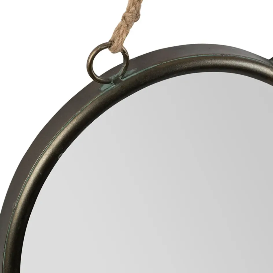 Fabrique de Styles Miroirs>Miroir cœur en fer et miroir - Cœur Gris