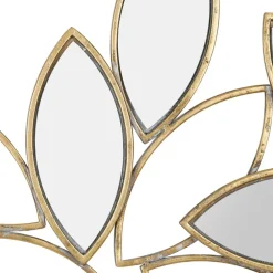 Fabrique de Styles Miroirs>Miroir dahlia Doré