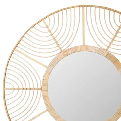 Fabrique de Styles Miroirs>Miroir element en bambou d80cm Naturel