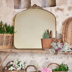 Fabrique de Styles Miroirs>Miroir en fer - Charme Doré