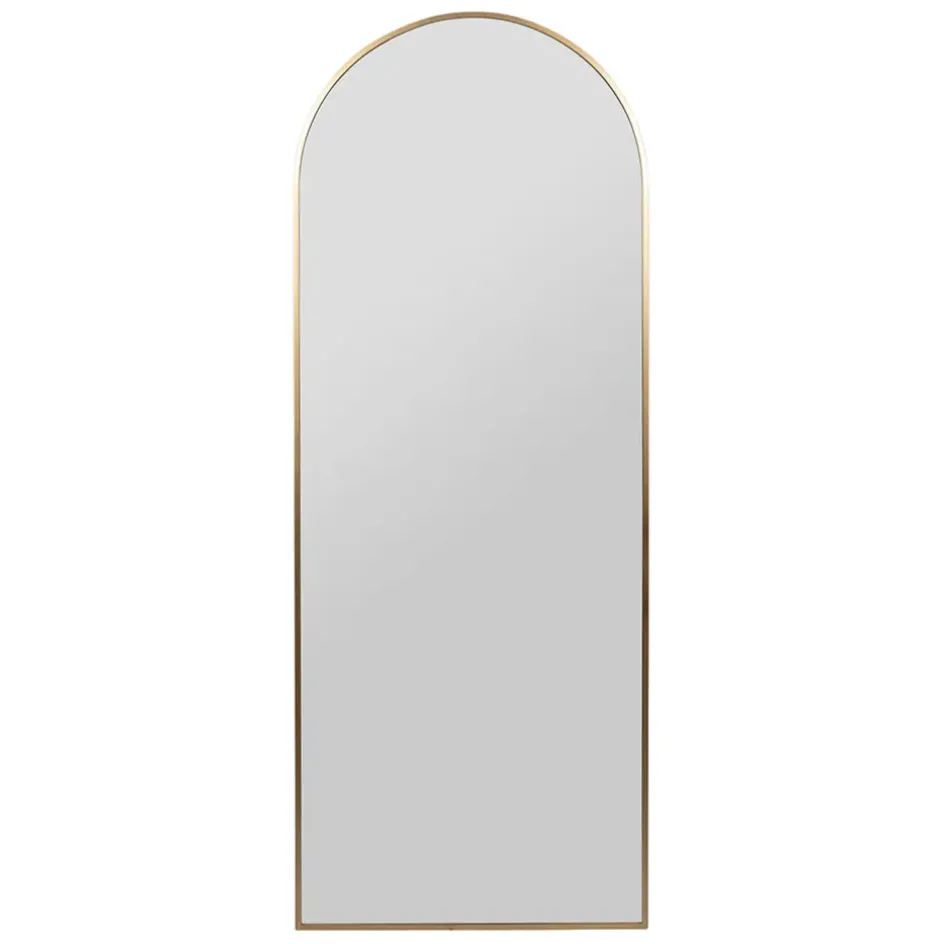 Fabrique de Styles Miroirs>Miroir en fer h187cm - Badria Doré