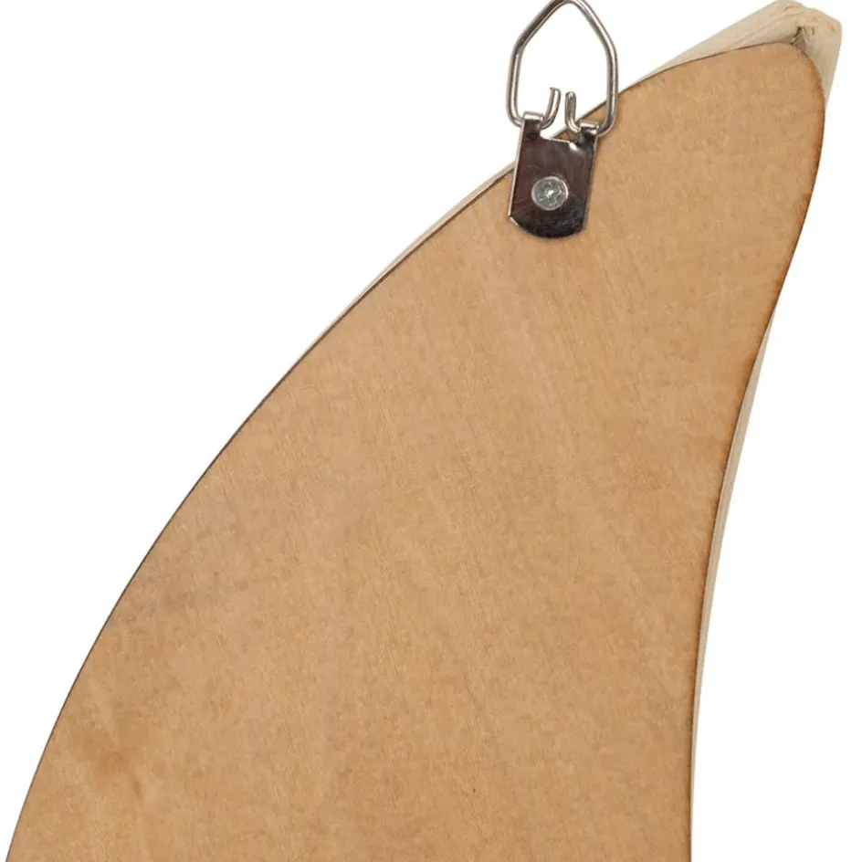 Fabrique de Styles Miroirs>Miroir lune en rotin 14x30cm Naturel