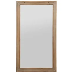 Fabrique de Styles Miroirs>Miroir 60x106cm en bois de sapin - firmin Naturel Foncé