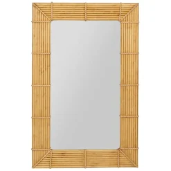 Fabrique de Styles Miroirs>Miroir rectangle en bambou 50x80cm - Owari Naturel