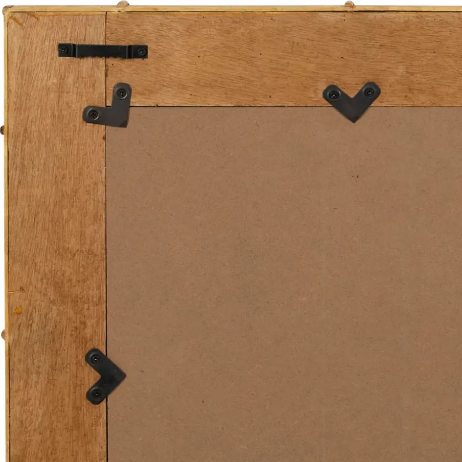 Fabrique de Styles Miroirs>Miroir rectangle en bambou 50x80cm - Owari Naturel