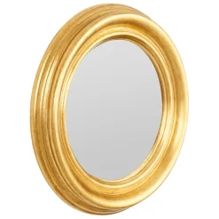 Fabrique de Styles Miroirs>Miroir rond D35cm - Drachma Doré