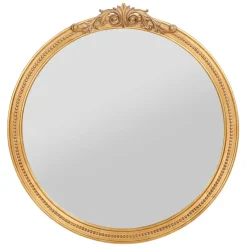 Fabrique de Styles Miroirs>Miroir rond 80x84cm - sonate Doré