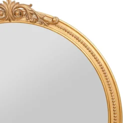 Fabrique de Styles Miroirs>Miroir rond 80x84cm - sonate Doré