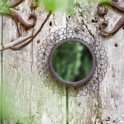 Fabrique de Styles Miroirs>Miroir rond en fer D44cm - Lore Noir