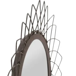 Fabrique de Styles Miroirs>Miroir rond en fer D32cm - Lore Noir