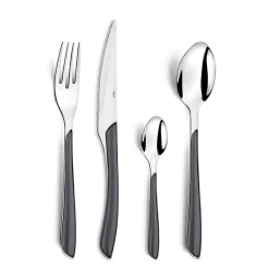 Fabrique de Styles Ménagères>Ménagère 24 pièces acier et - Eclat Gris