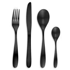 Fabrique de Styles Ménagères>Ménagère 16 pièces en inox - Bagatelle Noir Mat