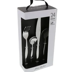 Fabrique de Styles Ménagères>Ménagère 24 pieces en acier ydable argent - violon Inox