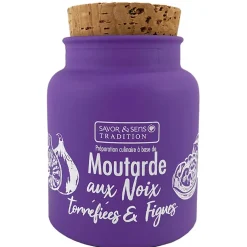 Fabrique de Styles Condiments Et Épices>Moutarde aux noix torréfiées et figues 130ml Violet