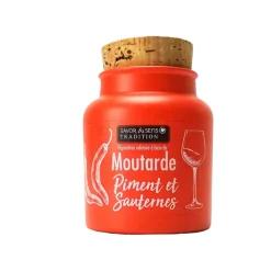 Fabrique de Styles Condiments Et Épices>Moutarde piment d'espelette et sauterne Blanc