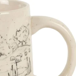 Fabrique de Styles Tasses Et Mugs>Mug en grès moucheté 35cl - La Ferme Blanc