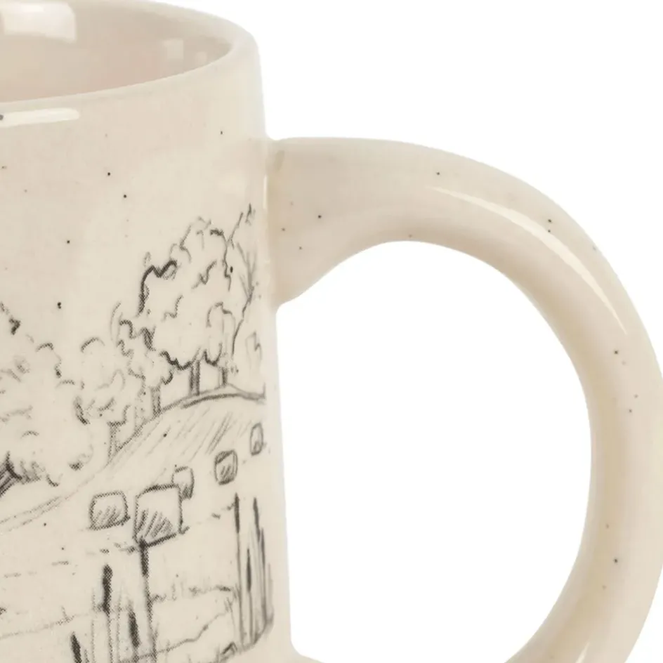 Fabrique de Styles Tasses Et Mugs>Mug en grès moucheté 35cl - La Ferme Blanc